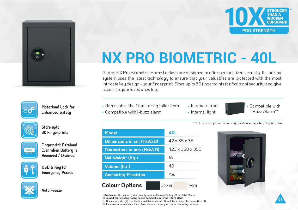 nxprobiometric40l NX Pro Biometric 40L Godrej_Safe_Lockers